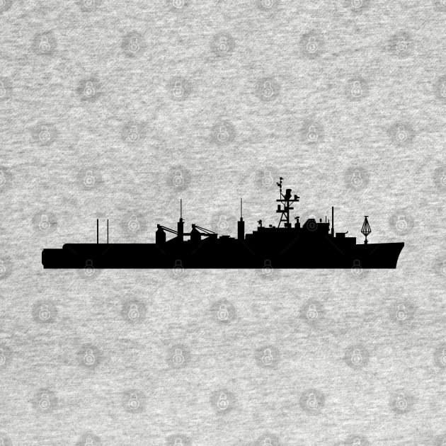 USS - Anchorage (LSD-36) - Ship - Silhouette by twix123844